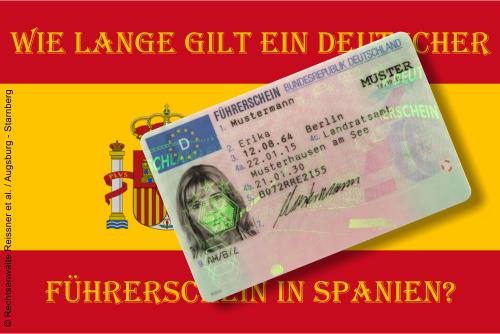 EU-Fahrerlaubnis-Recht: Anerkennung deutscher Führerscheine in Spanien